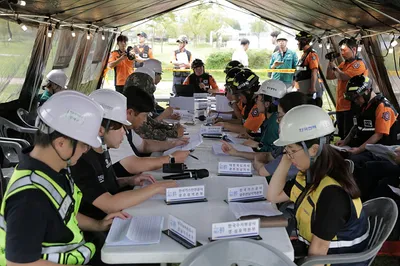 광주소방 등 32개기관 합동 긴급구조 종합훈련 실시