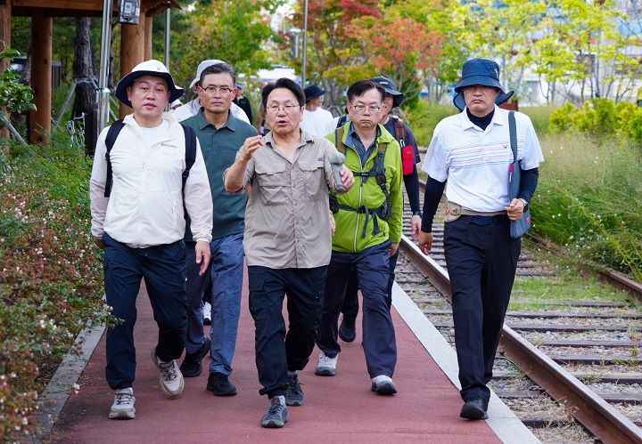 지난해 진행된 도시철도 2호선 푸른길 현장답사 ⓒ광주광역시