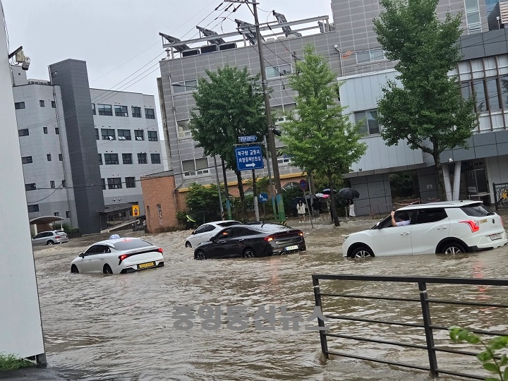 ▲광주 북구청앞 도로