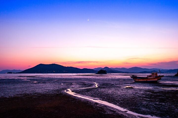 순천 와온해변 일몰 ⓒ순천시