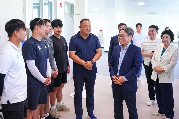 남구청 남자양궁팀 선수단 격려 ⓒ광주광역시
