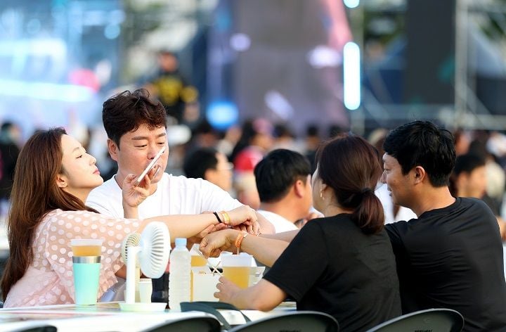 ▲강진 오감누리타운에서 열린 다(茶)정한 피크닉 in 하맥축제 현장 모습.ⓒ강진군문화관광재단