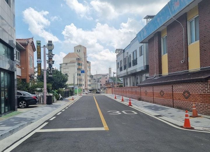 ▲전선지중화 후 거리ⓒ해남군