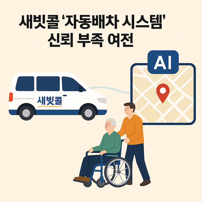 광주시 교통약자 전용 이동수단 ‘새빛콜’ 이용자 조사 결과, 서비스 전반 만족도는 높지만 대기시간과 AI 자동배차시스템의 신뢰성 부족이 주요 불만으로 나타났다. 개선 필요성이 제기됐다.