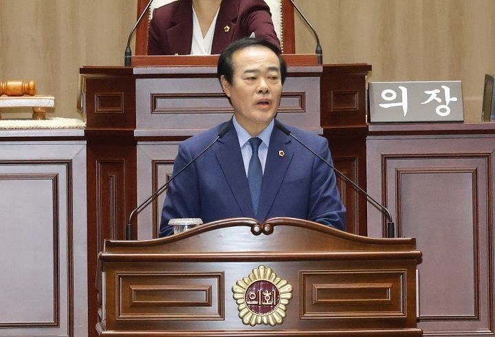 ▲홍기월 의원은 “광주만 선정된 학교가 없다”며 “AI 시대에 맞는 산업 맞춤형 인재 양성을 위해 교육청의 적극적인 대응이 필요하다”고 비판했다. 