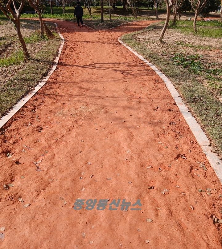 ▲광주 광산구 맨발걷기 산책로