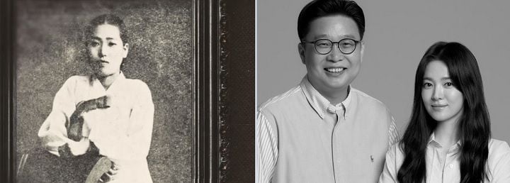 (좌)이번 영상의 주요 장면 캡쳐, (우)서경덕 교수와 배우 송혜교 ⓒ서경덕 교수실 제공