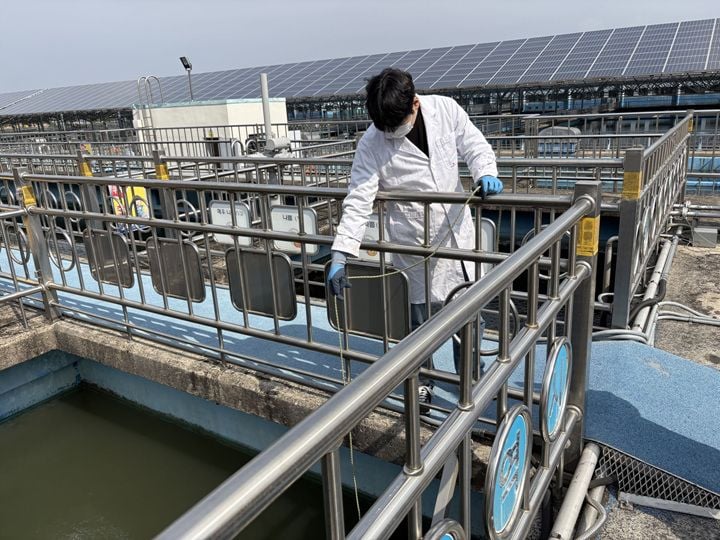 덕남정수장 수질검사 ⓒ광주광역시