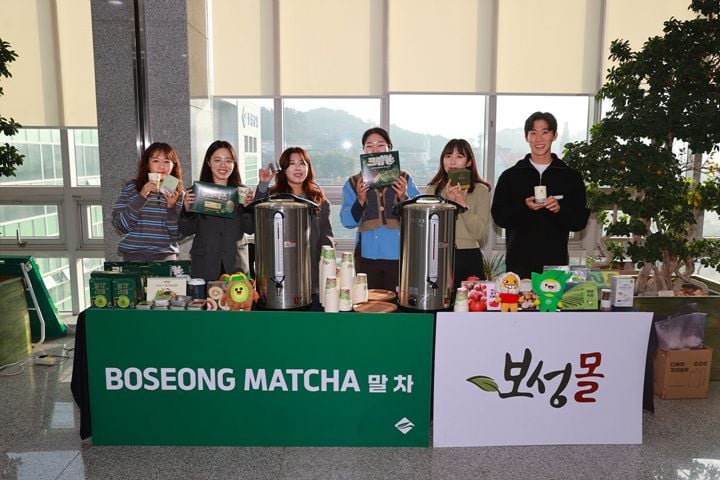 보성군 달모임에서 보성말차 신제품과 보성몰 홍보 ⓒ보성군