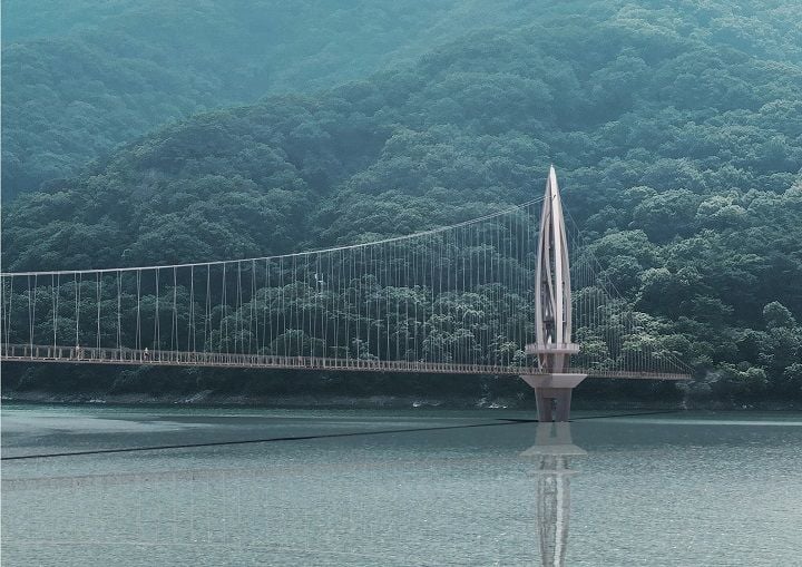 담양군이 담양호 용마루길 명품화를 위해 생태탐방로 조성사업을 추진 중이다. 330m 보행현수교 ‘미르교’를 중심으로 2026년 6월 착공을 목표로 행정절차를 이행하고 있다.