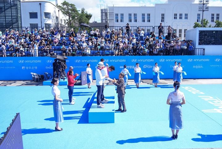 지난 9월10일 5·18민주광장 특설경기장에서 열린 2025 현대세계양궁선수권대회 시상식 ⓒ광주광역시