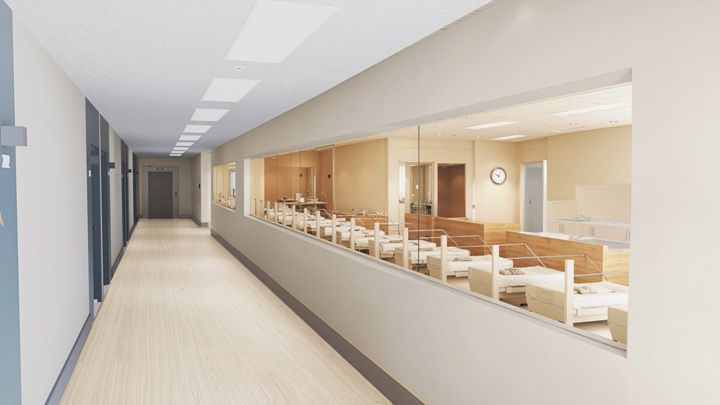 오는 2월 개원을 앞둔 나주 공공산후조리원 신생아실 ⓒ나주시