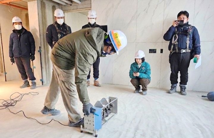  ‘바닥충격음 견본 세대’ 성능 검사 ⓒ광주 광산구