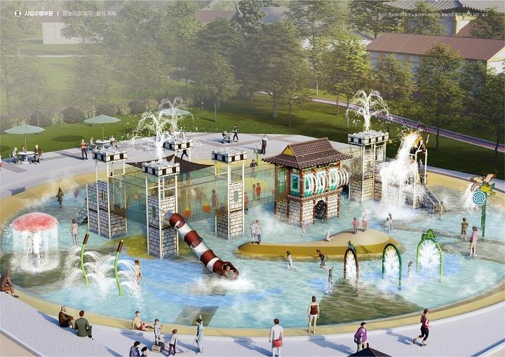 올여름에 문을 여는 홍길동 테마파크 물놀이 시설 사진. 장성군 제공
