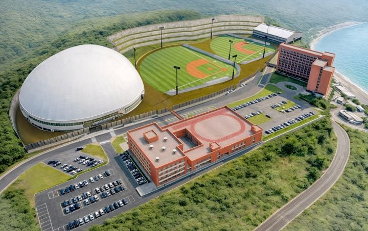 진도아리랑베이스볼타운 조망도 ⓒ진도군