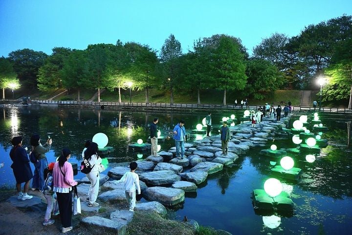 관방제림 야경 담양군 제공
