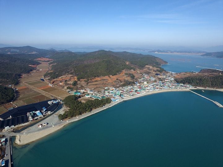 완도 신지 동고지구 전경 ⓒ완도군