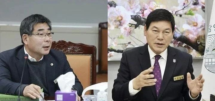 사진 왼쪽부터 박종원 더불어민주당 담양군수 후보, 정철원 조국혁신당 담양군수 후보