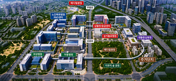 동부권 메디컬타운 조감도