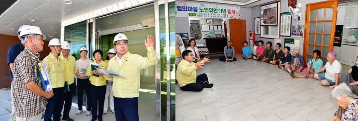 박종원 담양군수가 3일 근로 현장과 무더위쉼터를 방문해 폭염 대응 상황을 점검했다.