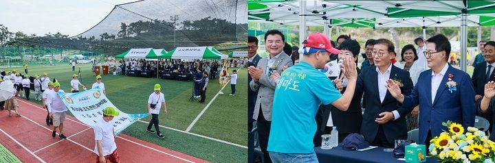 제81주년 광복절을 기념해 지난 15일 조도초등학교에서 제80회 조도면민 체육대회가 열렸다. 주민과 향우 1,000여 명이 참석해 체육 경기와 장학금 기탁을 진행했다.