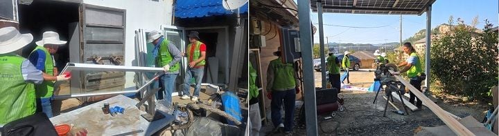 신안군새마을회가 9~20일 자은·비금면에서 농촌 집 고쳐주기 봉사활동을 펼쳤다.