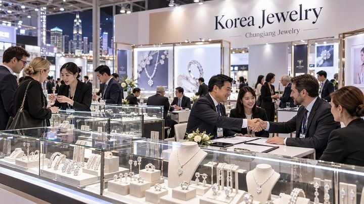 광주 동구 충장로 주얼리 소공인 8개 업체가 2026 홍콩 국제 주얼리 전시회에 참가해 7,367달러의 현장 수출과 총 35만 달러 규모의 수출협약을 체결했다.이해를 돕기위한 AI이미지입니다