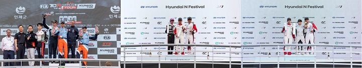 금호타이어가 3~4일 인제스피디움에서 ‘금호 FIA TCR 월드투어’ 5라운드를 성료했다. 엑스타 S700 타이어 공급과 eN1 클래스 포디엄 독식으로 기술력을 입증했다.
