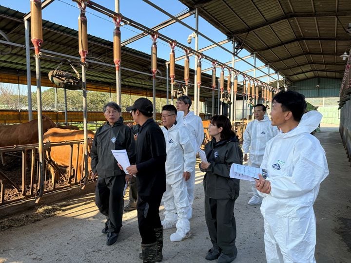 조용민 국립축산과학원장이 함평군 한우농가를 방문해 수태율 향상 및 송아지 관리기술 시범사업 현황을 점검하고 농가 애로사항을 청취했다.