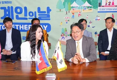 캄보디아 대사 만난 강기정 광주시장, '포용도시 광주' 세계와 소통