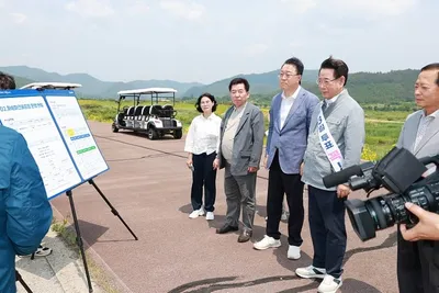 김영록 지사, 화순파크골프장 현장 점검