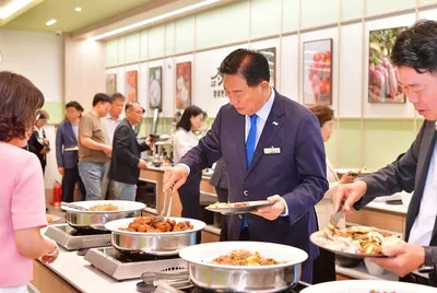 건강한 장성 농산물 한상 가득... 농가레스토랑 '장성한상' 개시