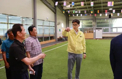 김철우 보성군수, 폭염 대비 실내 체육시설 점검