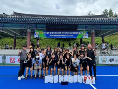 목포시청 하키팀, 2승 2무 무패 행진으로 올해 첫 우승
