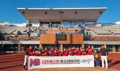 나주베스트 유소년야구단, 광주·전남·전북 야구대회 전승 우승 쾌거