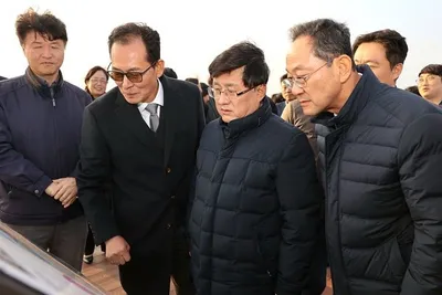 김성환 장관 해남 방문…5.4GW 태양광·RE100 산업단지 국가 지원 논의