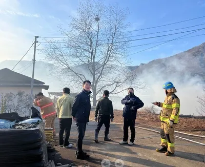 산림 확산 우려 속 대형 진화…고흥군의회 “재발 방지 총력”