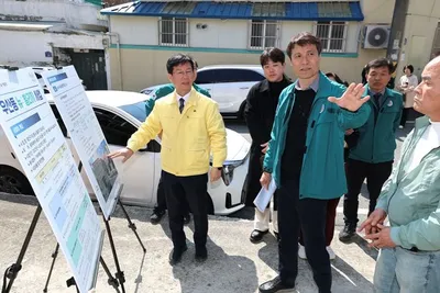 광산구 우산동 통학로 개선 사업 완료 눈앞…안전 점검 총력