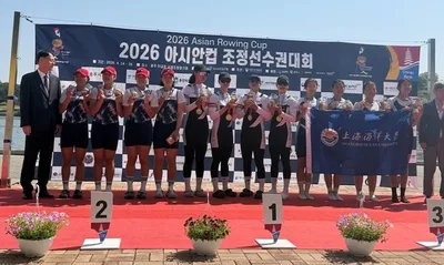 광주체육고 조정부 아시아 조정선수권 은메달..성인팀 제쳤다