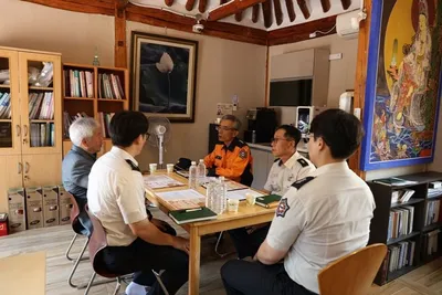 광주동부소방서 부처님 오신 날 앞두고 전통사찰 화재 예방 강화