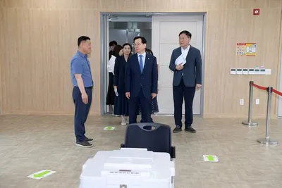 통합특별시 첫 지방선거 앞두고 광주 사전투표소 일제 점검