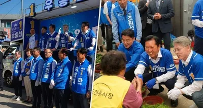 [6.3지선] 전복산업·연도교·기본소득까지… 민주당 우홍섭 지원에 화력 쏟았다