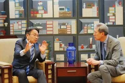 강기정 광주시장-노재헌 주중대사 한중 교류 확대 방안 논의