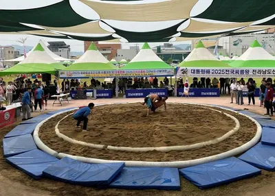 영광 법성포단오제에서 전남 대표 씨름왕 가린다