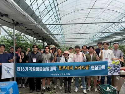 곡성 블루베리 스마트팜 교육생 화순 선도농가서 실무 노하우 습득
