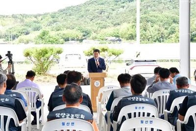 담양군 월산면 화방리 남북 화해 상생 통일쌀 재배 시작