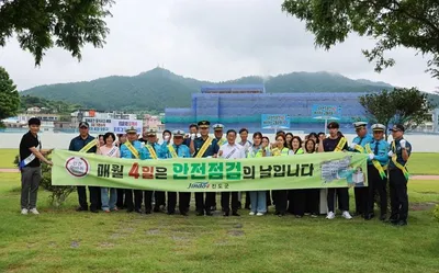 이재각 진도군수 폭염·물놀이 재해 예방 현장 홍보 동참