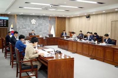 영광군의회 첫 임시회 개회 추경안 및 행감 계획 심의