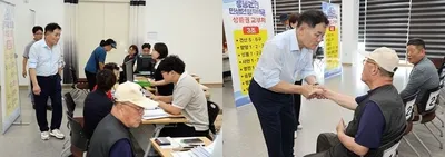 사순문 장흥군수 민생안정지원금 현장 방문해 군민 의견 청취