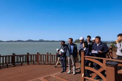 이재각 진도군수 세방낙조·회동관광지 현장 점검